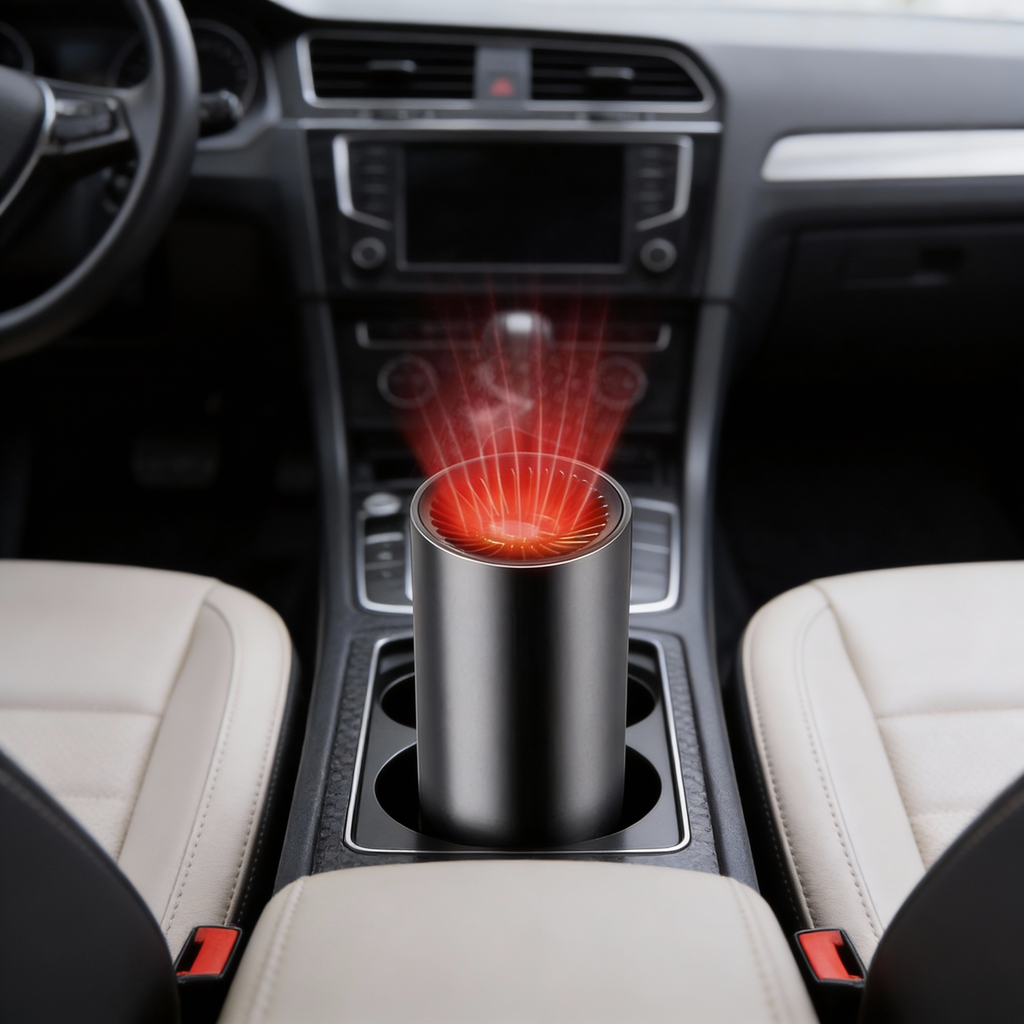 Chauffe-tasse compact avec prise rotative à 360 degrés pour véhicules