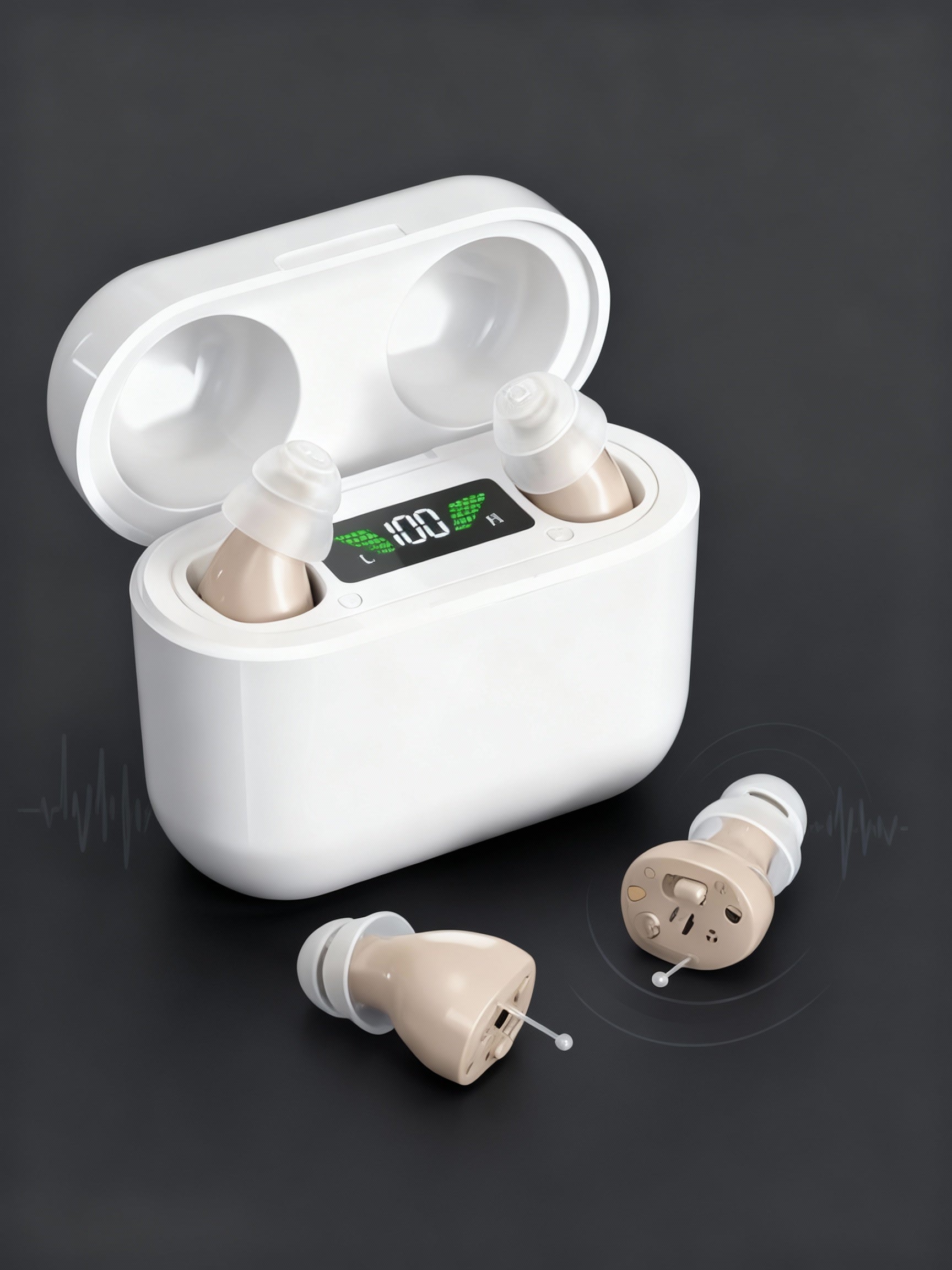 Wiederaufladbare In-Ear-Verstärker mit digitalem Klang zur Linderung von Ohrgeräuschen und Geräuschreduzierung