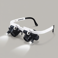 Dual-Lens LED Magnifier Kit With 8x, 15x, Plus 23x Magnification, 180-Degree Rotating Lens