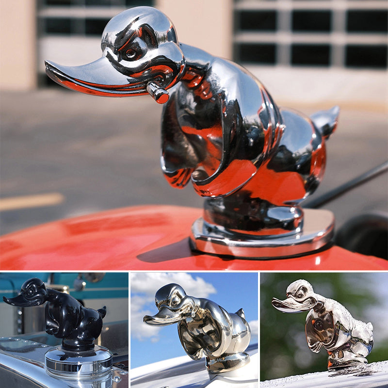 Aggressive Rubber Duck Car Emblem Hood Ornament Influenced By Convoy But Death Proof Theme