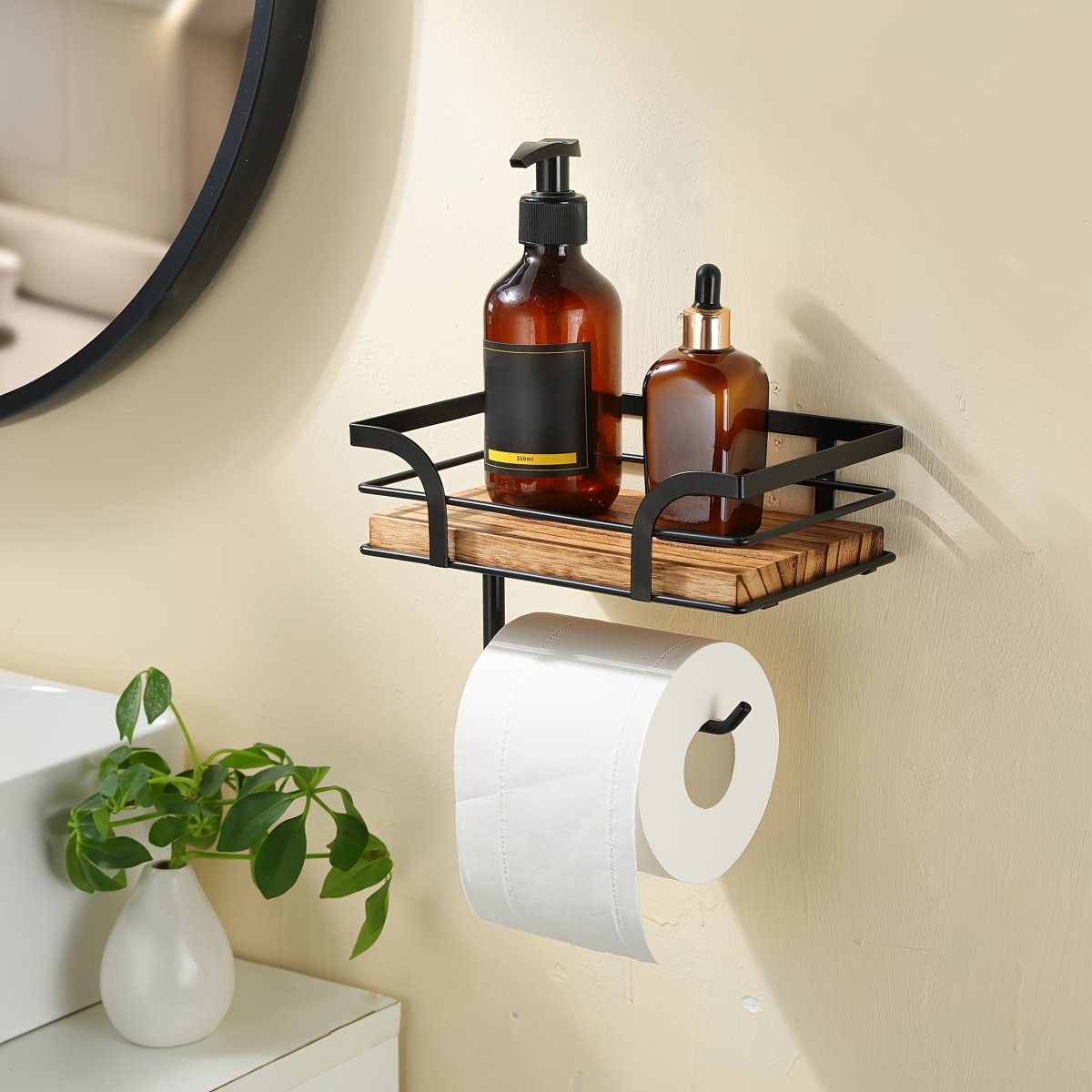 NestCraft Toallero de Pared de Hierro Ornamental para Baños Modernos