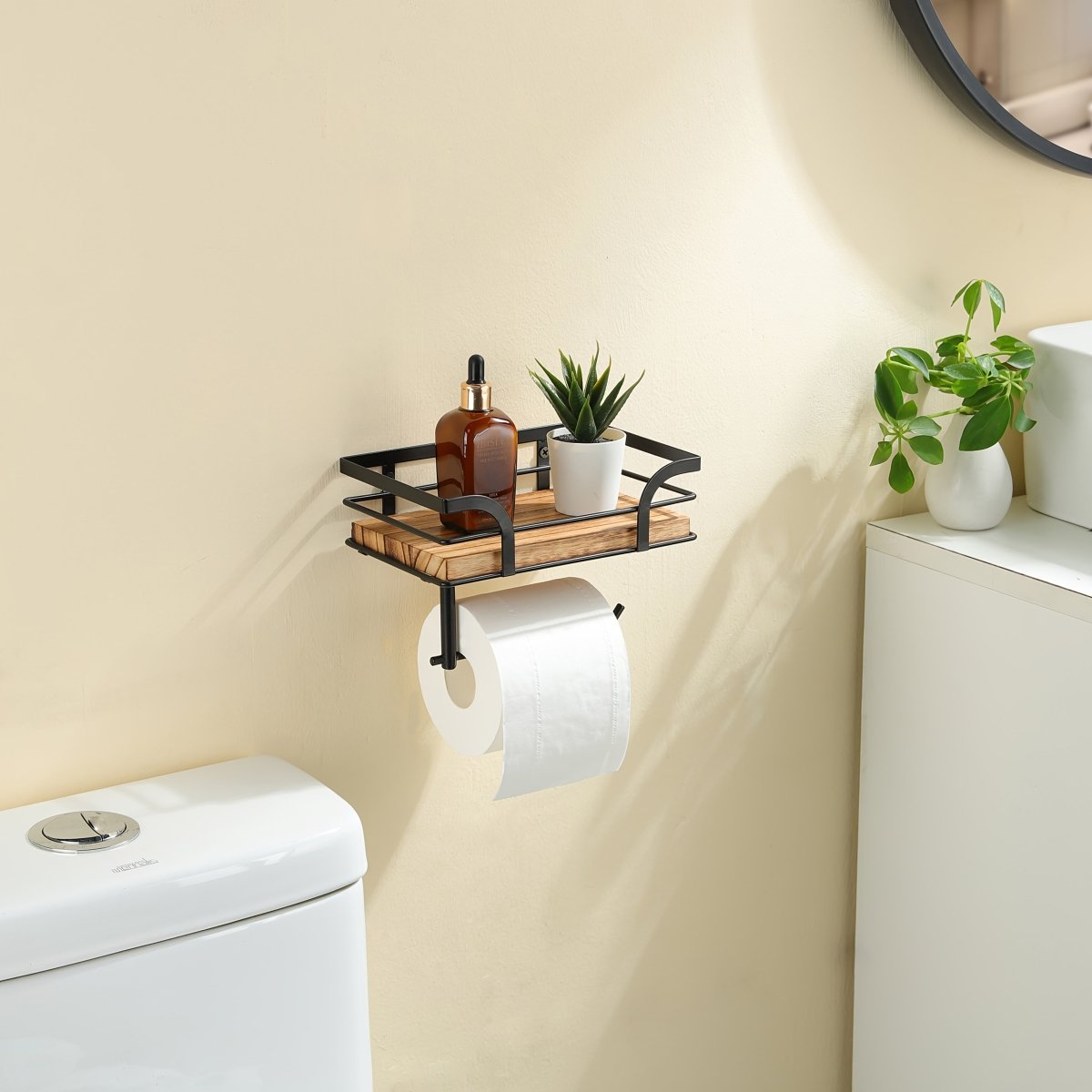 NestCraft Toallero de Pared de Hierro Ornamental para Baños Modernos