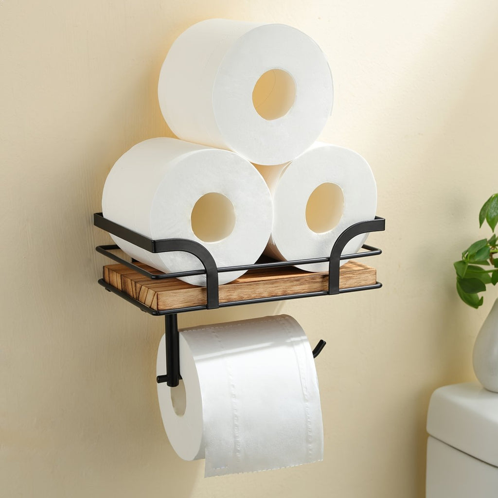 NestCraft Toallero de Pared de Hierro Ornamental para Baños Modernos