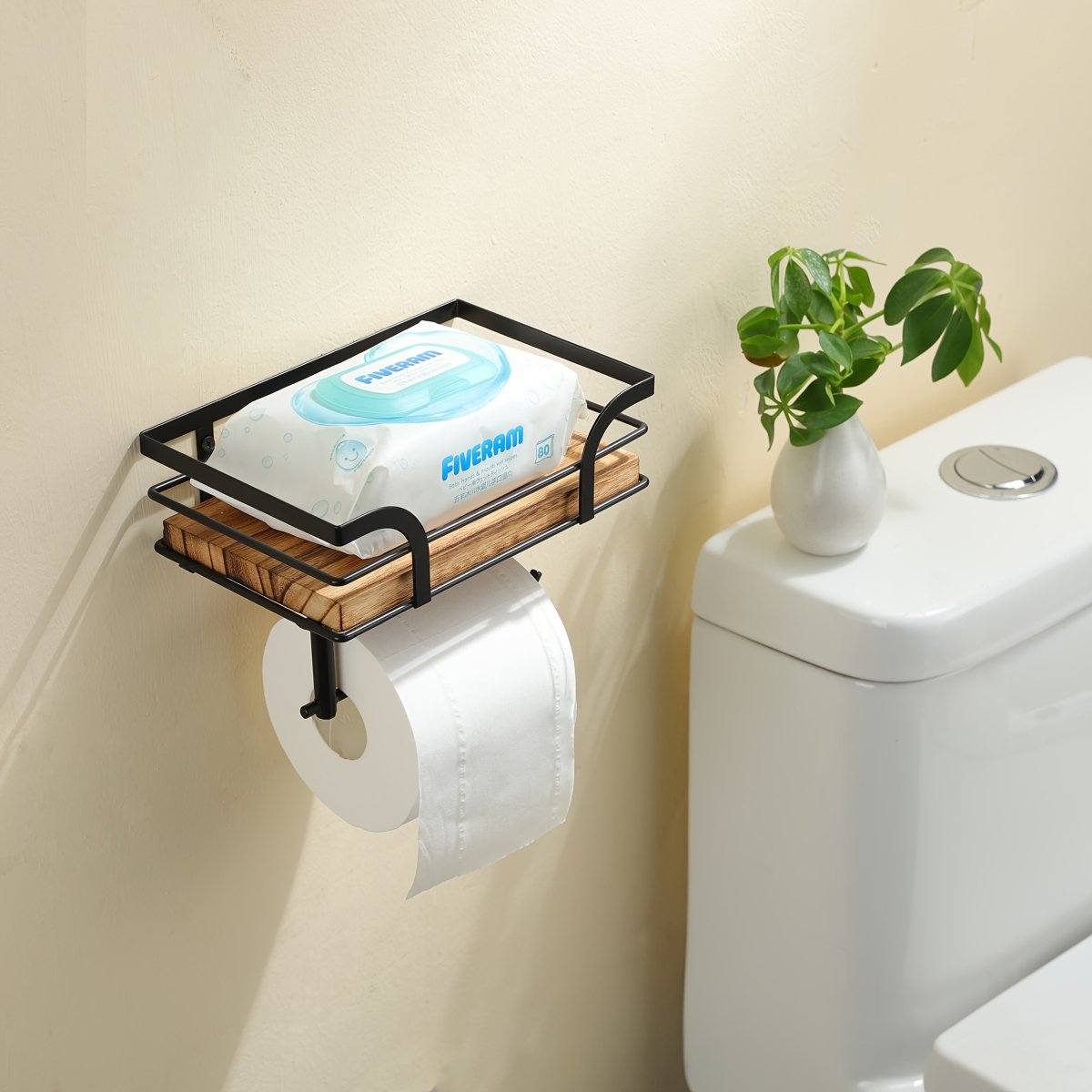 NestCraft Toallero de Pared de Hierro Ornamental para Baños Modernos