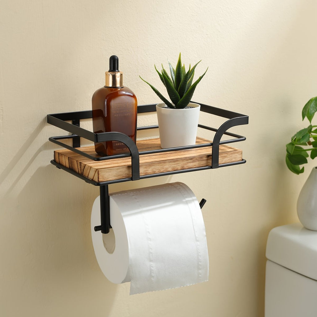 NestCraft Toallero de Pared de Hierro Ornamental para Baños Modernos