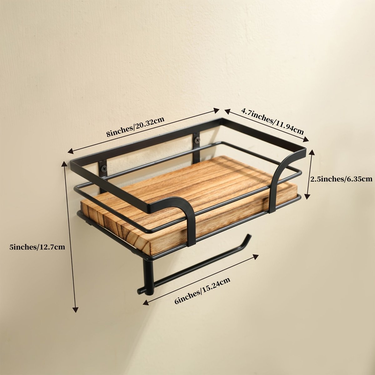 NestCraft Toallero de Pared de Hierro Ornamental para Baños Modernos