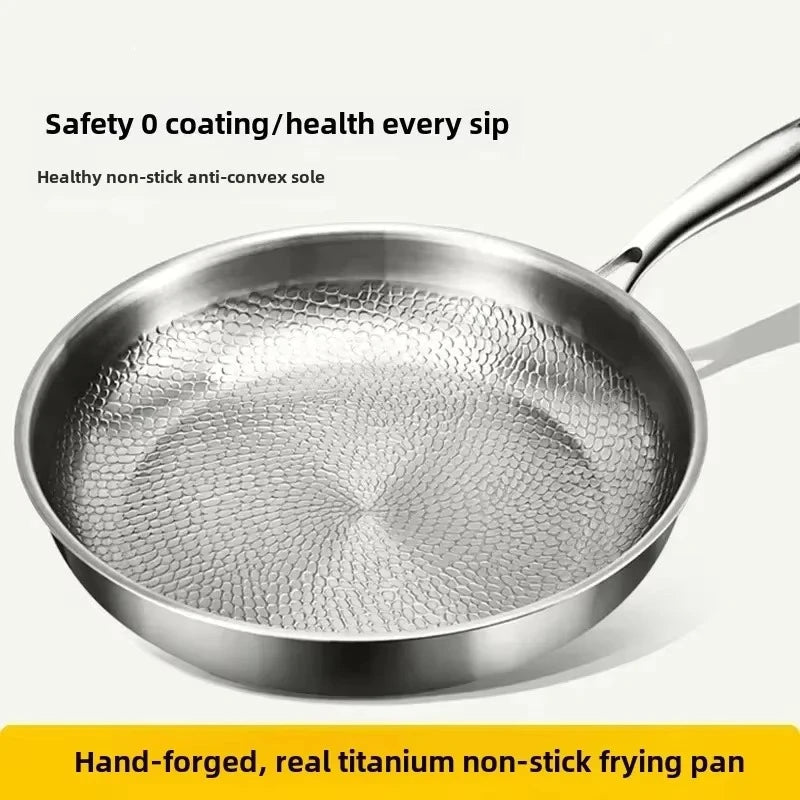 مقلاة طهي غير لاصقة مطرقة من التيتانيوم جاهزة للحث من Cookelite