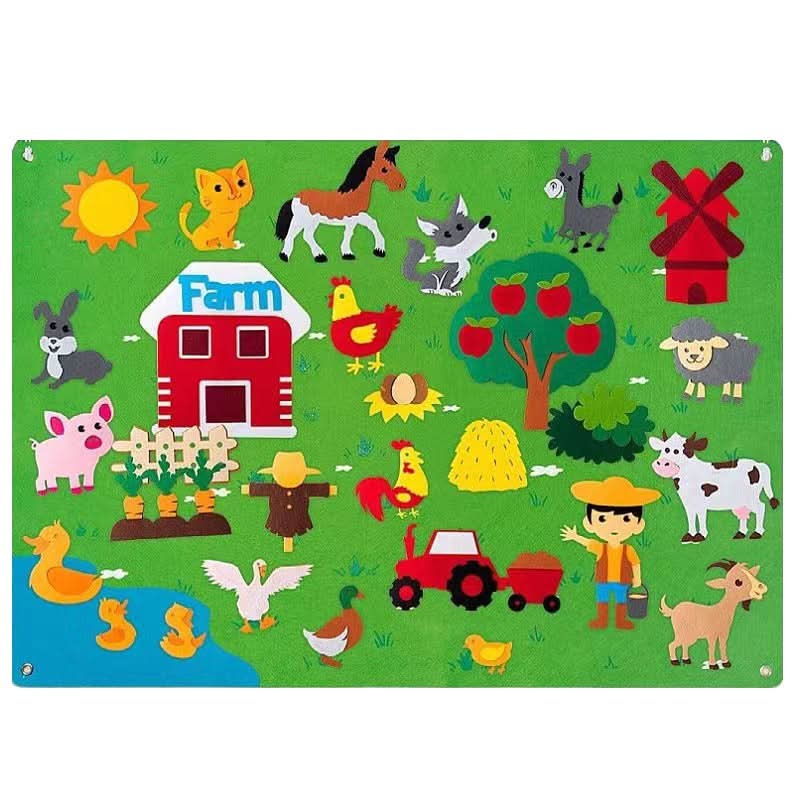 DreamFelt Playboard Juego Creativo de Fieltro para Niños para Despertar la Imaginación