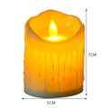 Velas LED AuroraGlow Sem Chama com Cintilação Realista Decoração Segura para Casamentos em Interior