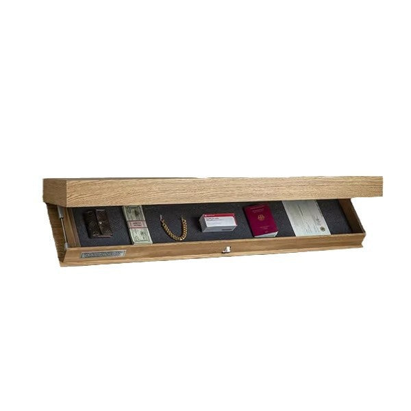 Slim Wall Shelf Hidden Compartment For Clean Display Worthy Interiors