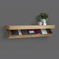 Slim Wall Shelf Hidden Compartment For Clean Display Worthy Interiors