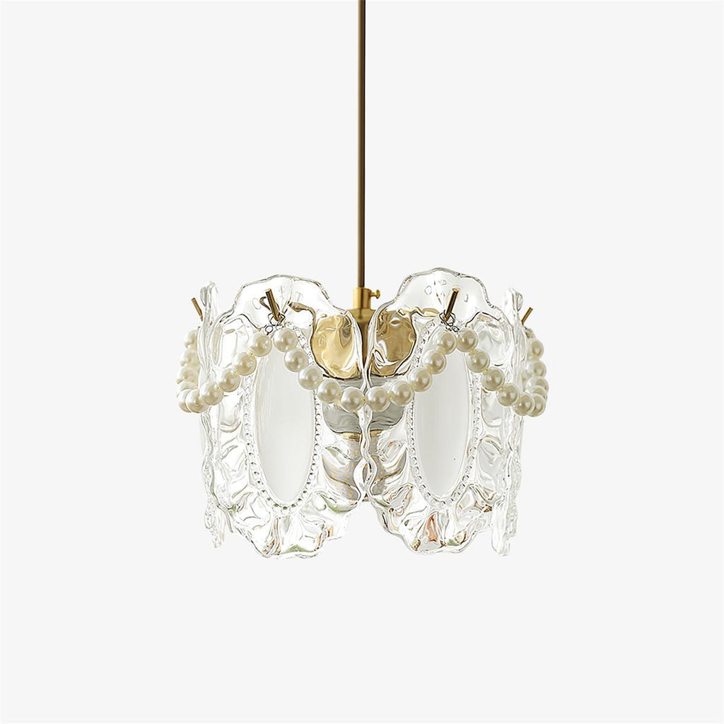 Lampa suspendată Liora Bloom din sticlă, inspirată de natură, compatibilă LED