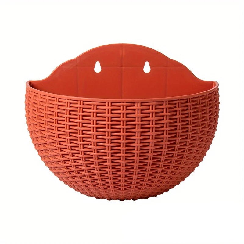 Vaso da parete Verdanta in stile vimini per verde verticale