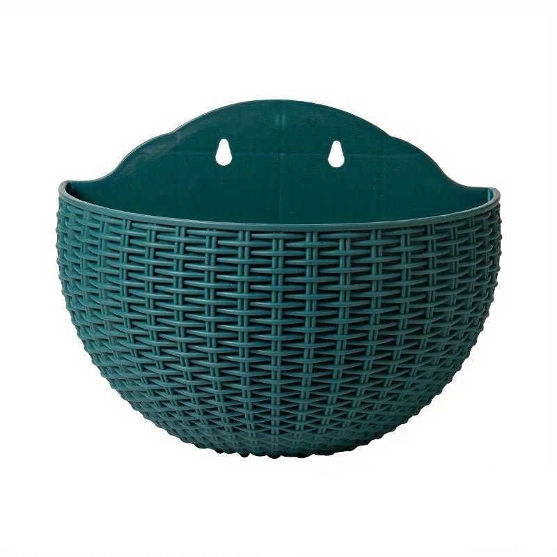 Vaso da parete Verdanta in stile vimini per verde verticale