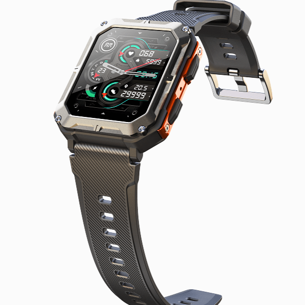 NovaZen Elite Smartwatch Stainless Steel With Fitness Tracking And Long Battery Life