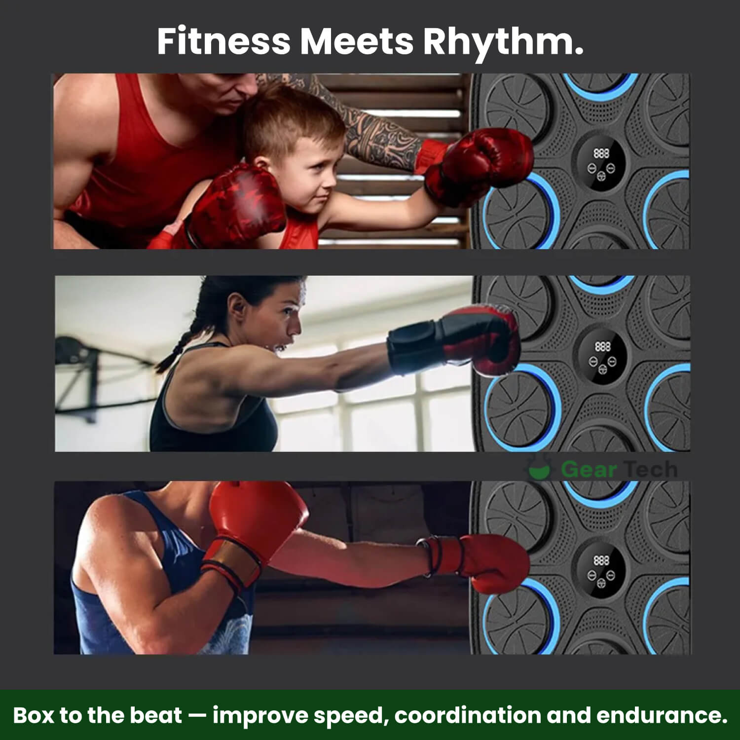 Boxing Rhythm Pad Offering Targeted Feedback For Home Workouts