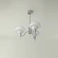 Candelabro de Cristal Aurelle con Acabado en Vidrio Crema Burbuja