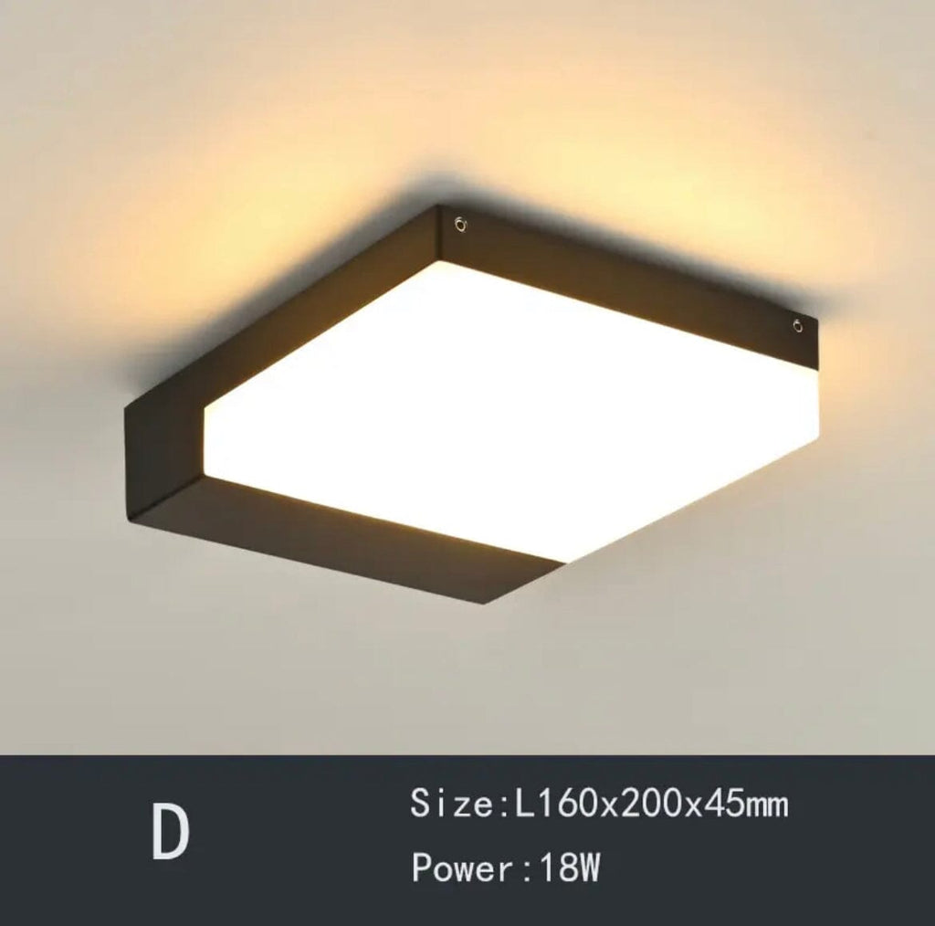 Plafoniera da Corridoio Nova Geode Impermeabile con LED