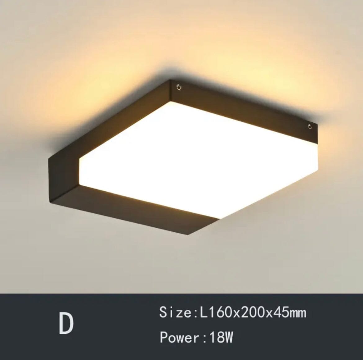 Plafoniera da Corridoio Nova Geode Impermeabile con LED