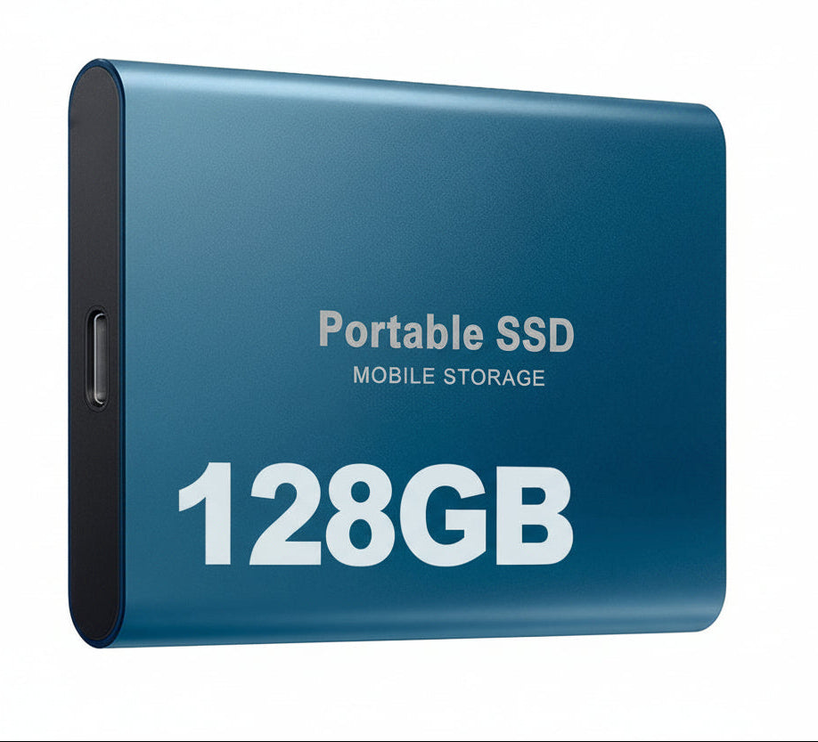 Disco Externo SSD Portátil de 128GB Armazenamento Compacto e Rápido