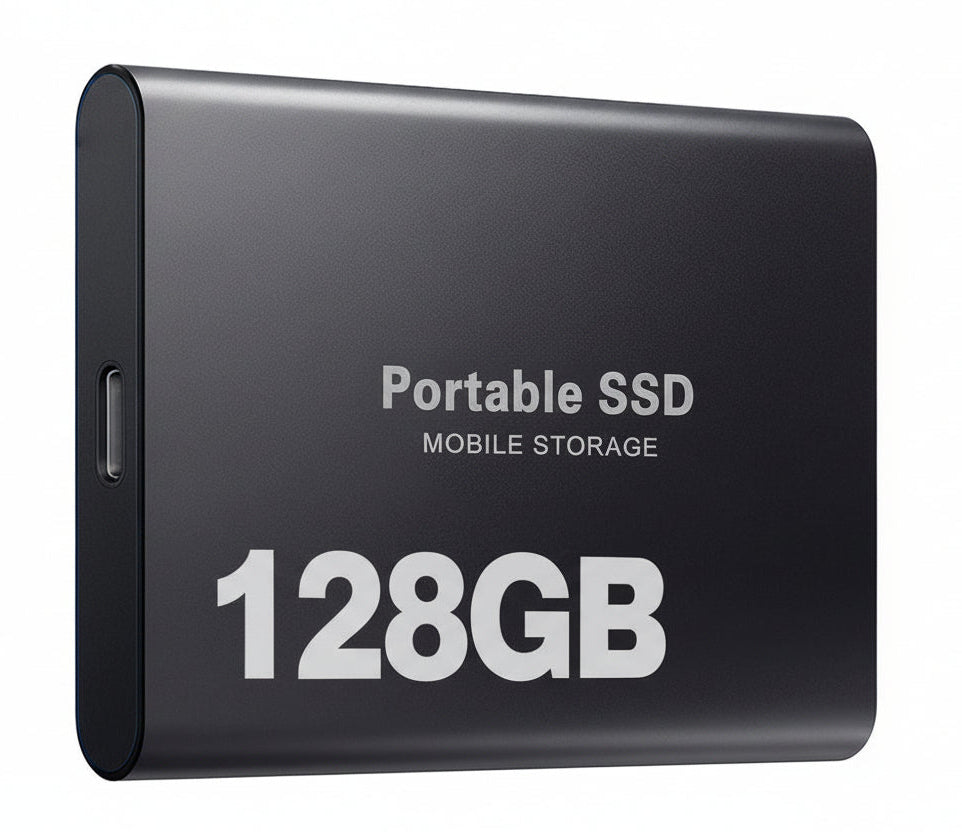 Disco Externo SSD Portátil de 128GB Armazenamento Compacto e Rápido