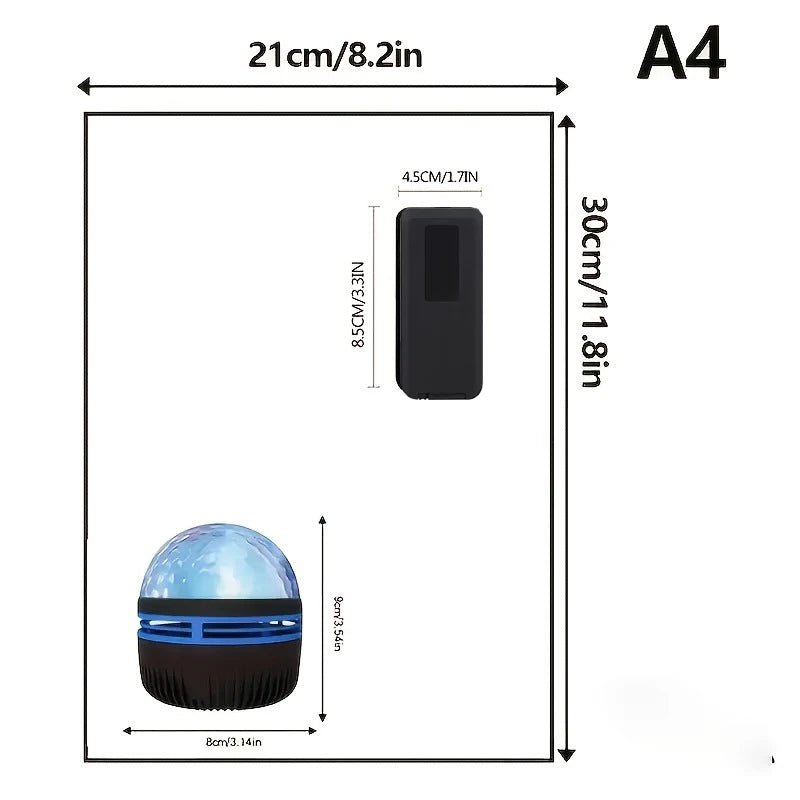 LumaNova USB-betriebene Sternenhimmel-Projektorlampe für Schlafzimmer und Partys