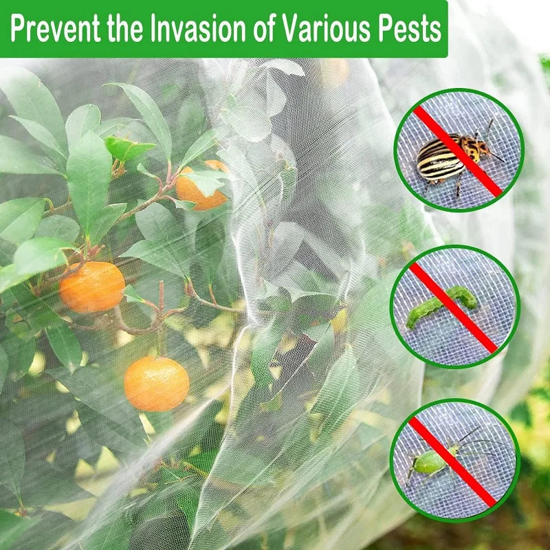 BugBarrier HDPE Insektenschutznetz für atmungsaktiven Pflanzenschutz und Schädlingsbekämpfung