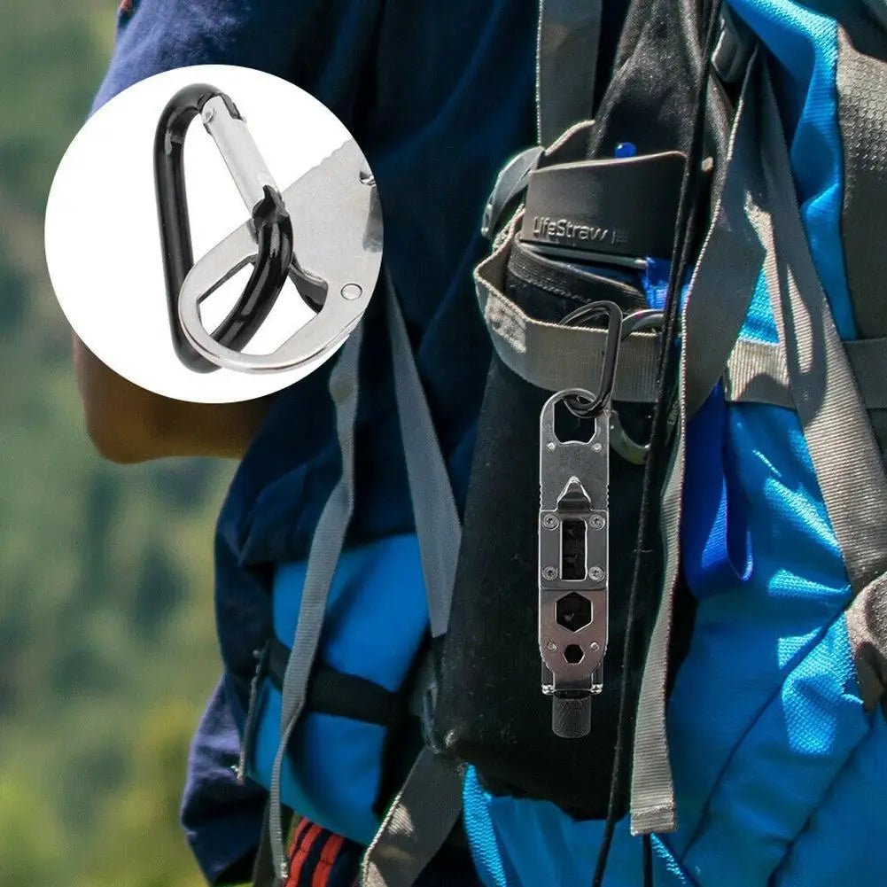 NovaTech LED Işıklı ve Şişe Açacaklı Kompakt Tornavida Aracı - Kendin Yap Severler İçin