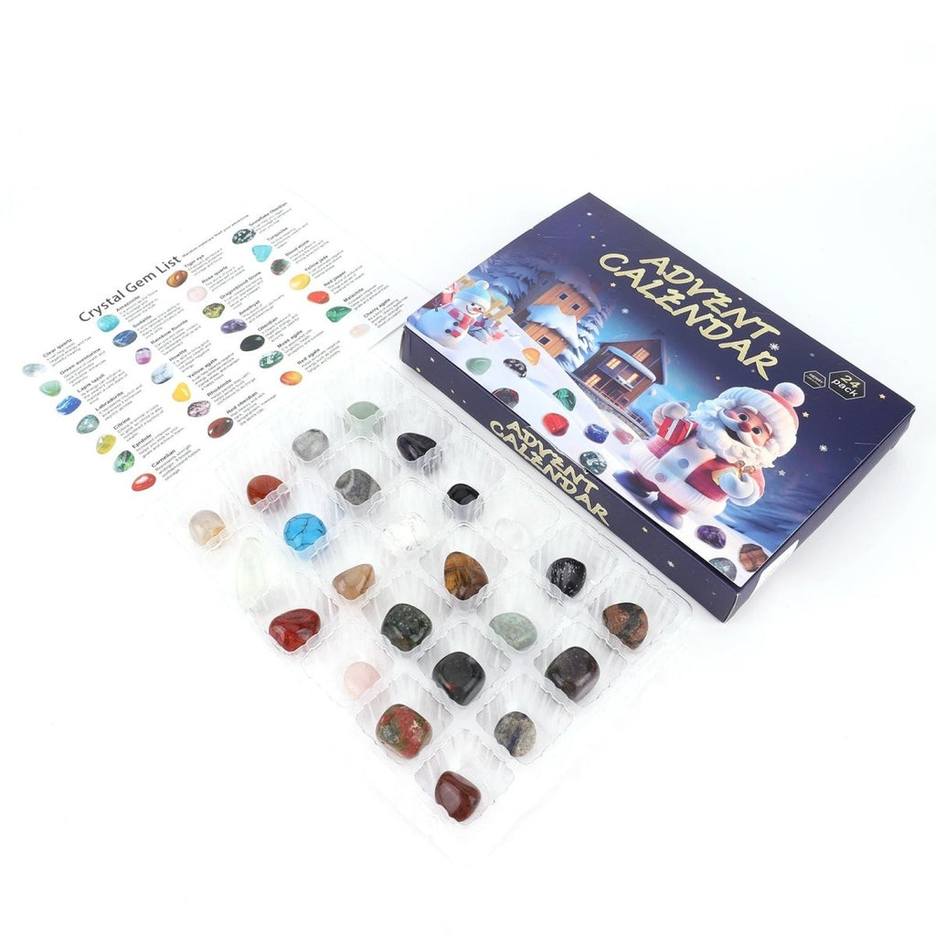 לוח שנה של הרפתקאות חפירת אבני חן GemQuest לילדים אבני חן אמיתיות חינוכי