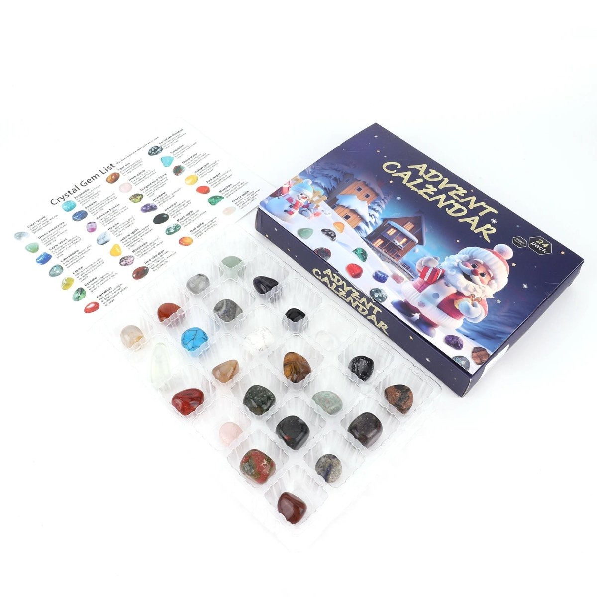 לוח שנה של הרפתקאות חפירת אבני חן GemQuest לילדים אבני חן אמיתיות חינוכי