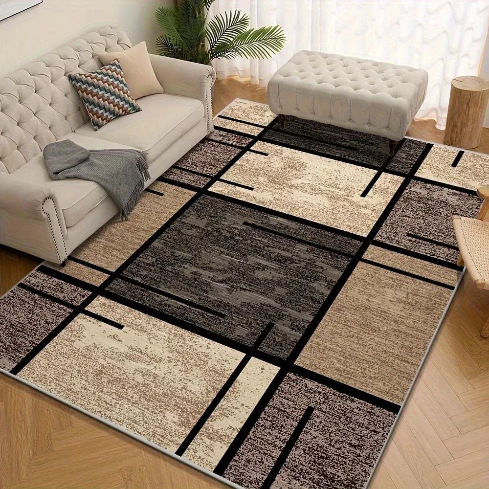 NovaWeave Moderner geometrischer Teppich für Wohnzimmer und Büro