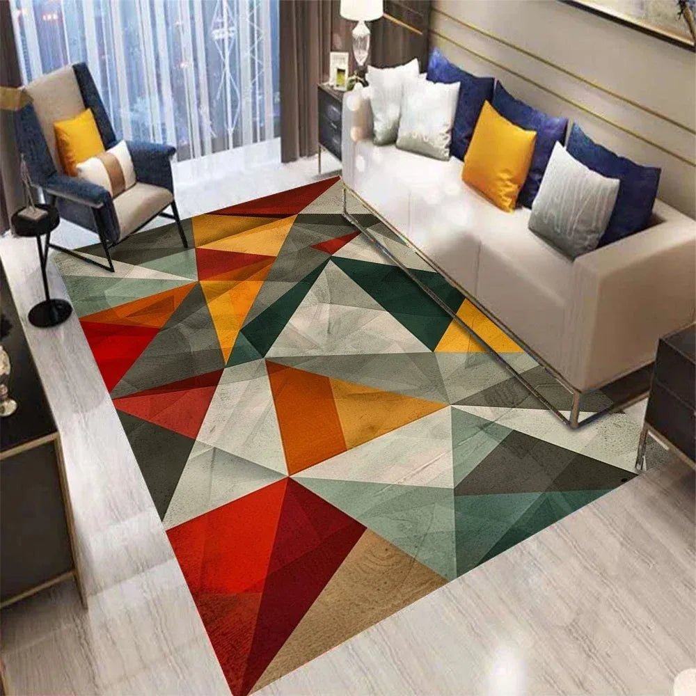 NovaWeave Moderner geometrischer Teppich für Wohnzimmer und Büro