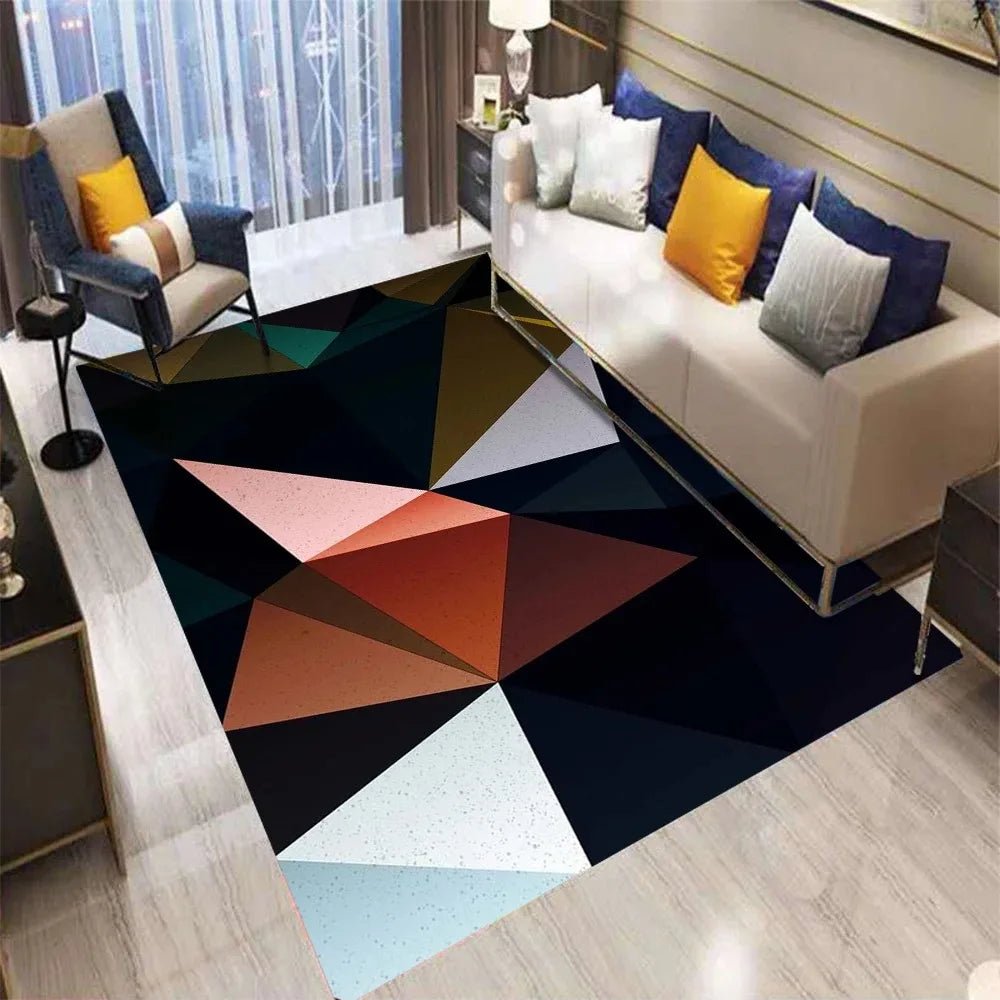 NovaWeave Moderner geometrischer Teppich für Wohnzimmer und Büro
