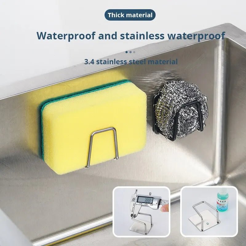 Organizador para fregadero StellarNest de acero inoxidable para esponjas, ahorro de espacio