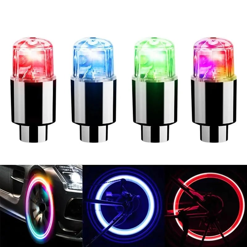 LumaValve LED krytky ventilů pro auta, kola a skútry