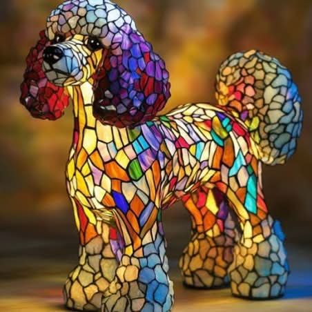PawGlow LED-natlys til hunderacer for hundeelskere USB-drevet boligdekoration
