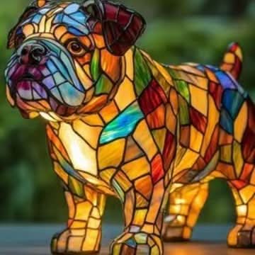 PawGlow LED-natlys til hunderacer for hundeelskere USB-drevet boligdekoration