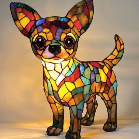PawGlow LED-natlys til hunderacer for hundeelskere USB-drevet boligdekoration