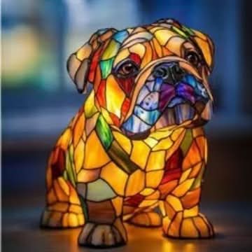 PawGlow LED-natlys til hunderacer for hundeelskere USB-drevet boligdekoration
