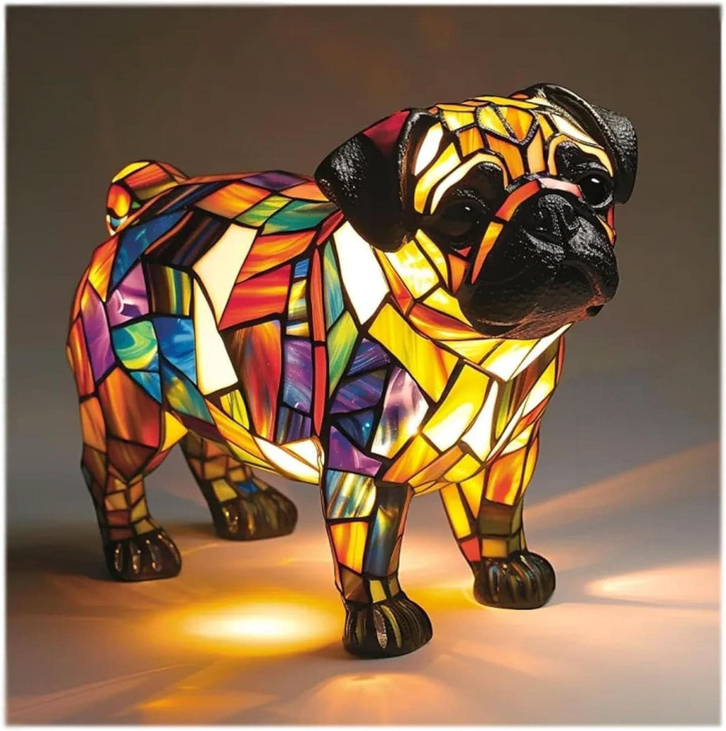 PawGlow LED-natlys til hunderacer for hundeelskere USB-drevet boligdekoration