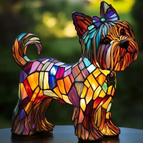 PawGlow LED-natlys til hunderacer for hundeelskere USB-drevet boligdekoration