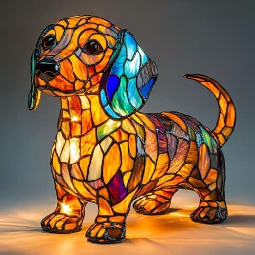 PawGlow LED-natlys til hunderacer for hundeelskere USB-drevet boligdekoration
