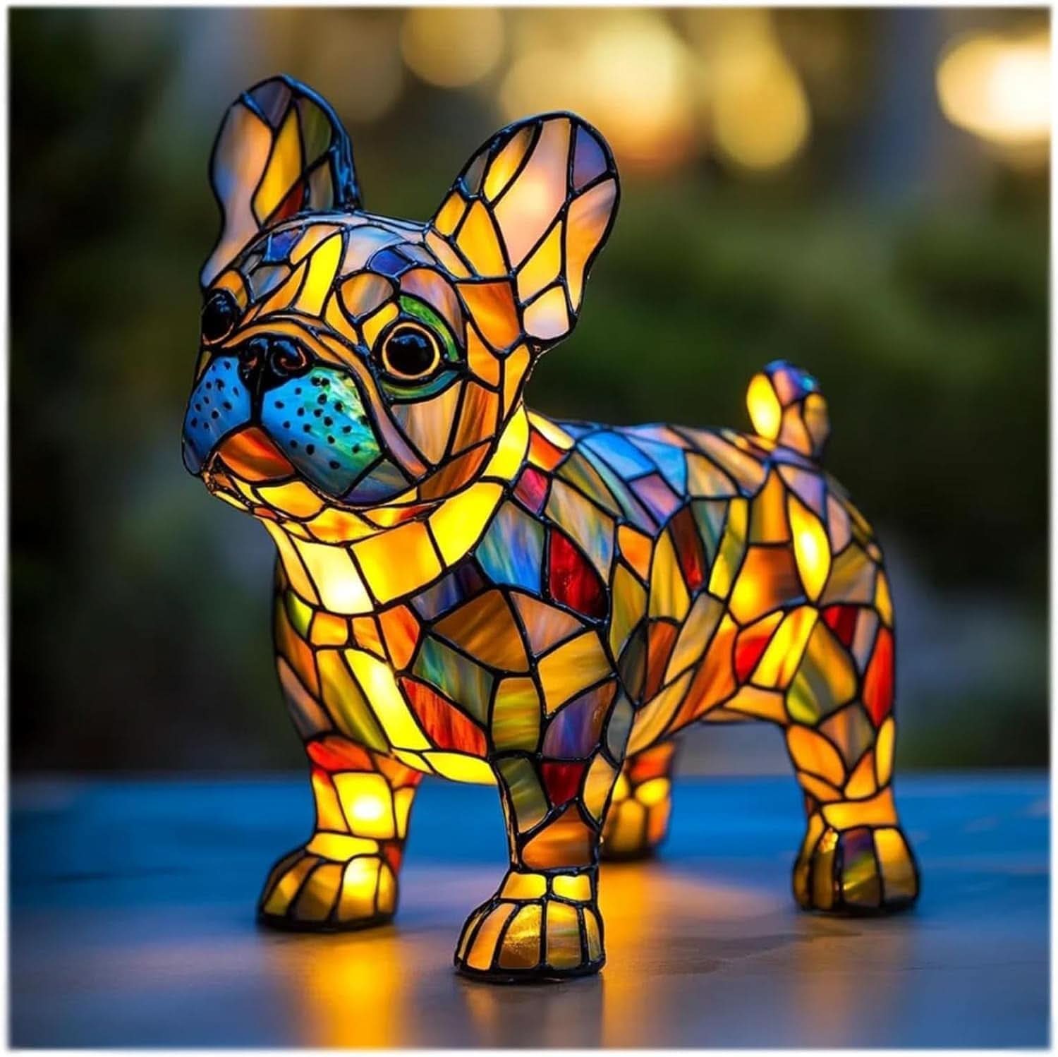 PawGlow LED-natlys til hunderacer for hundeelskere USB-drevet boligdekoration