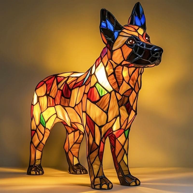 PawGlow LED-natlys til hunderacer for hundeelskere USB-drevet boligdekoration