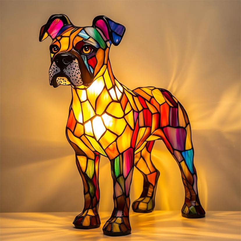 PawGlow LED-natlys til hunderacer for hundeelskere USB-drevet boligdekoration