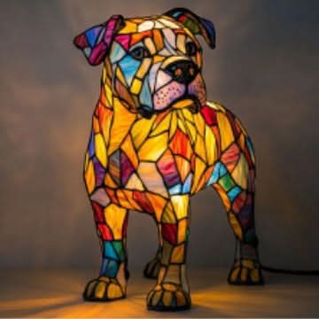PawGlow LED-natlys til hunderacer for hundeelskere USB-drevet boligdekoration
