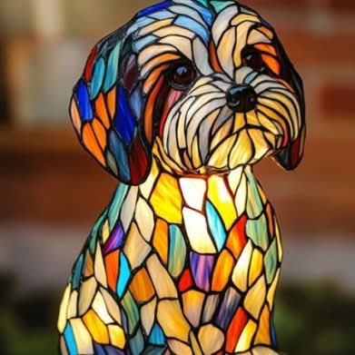 PawGlow LED-natlys til hunderacer for hundeelskere USB-drevet boligdekoration