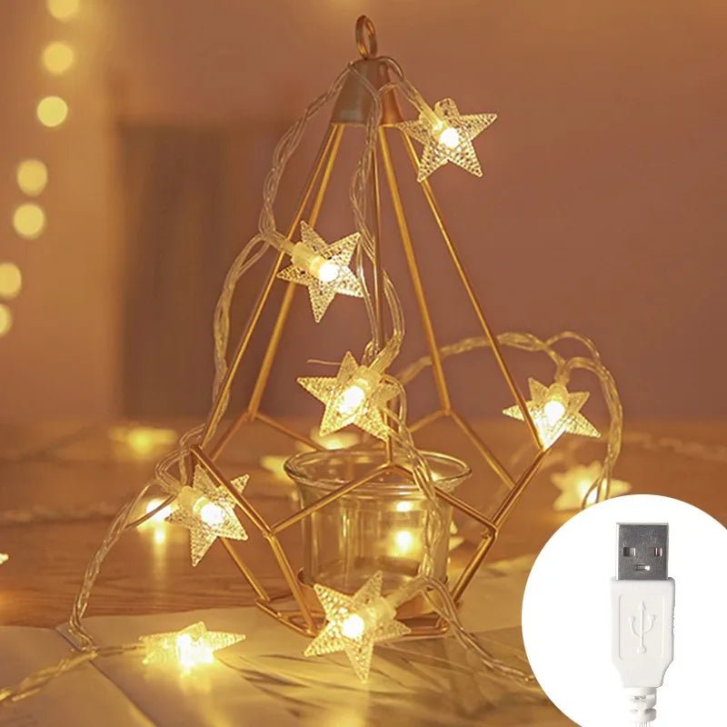 AuraGlow LED Işık Zinciri Partiler İçin Sıcak Işık ve Renkli Parıltı