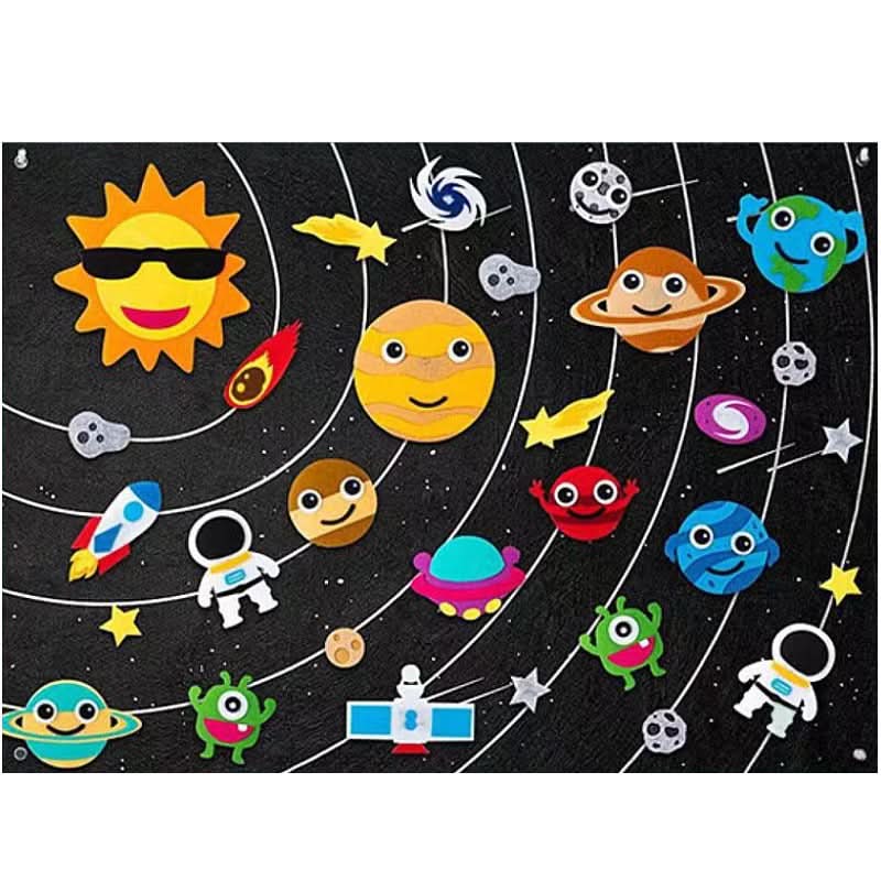 DreamFelt Playboard Juego Creativo de Fieltro para Niños para Despertar la Imaginación