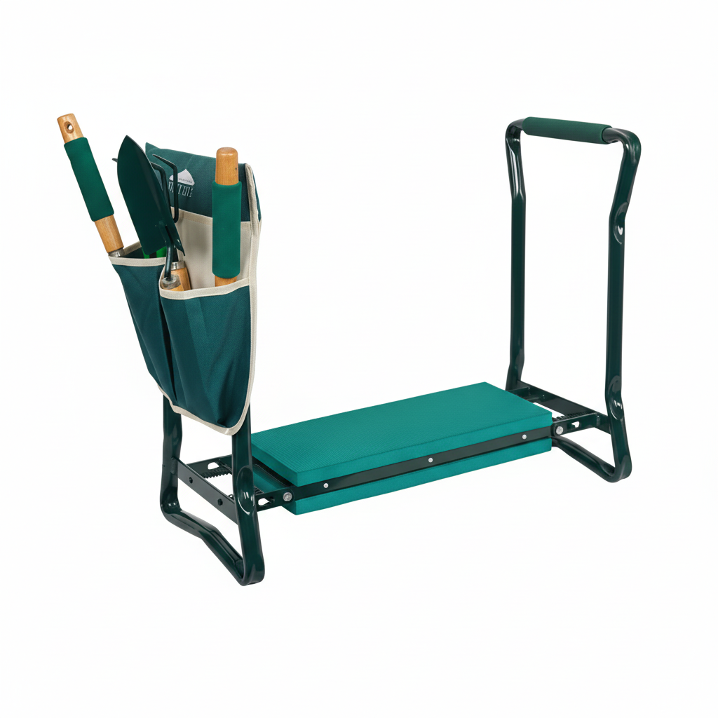 KneeKeeper Garden Seat With Knee Pad And Storage Bag
